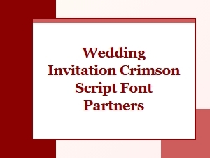 Wedding Invitation Branding with Crimson Script Fonts